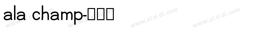 ala champ字体转换